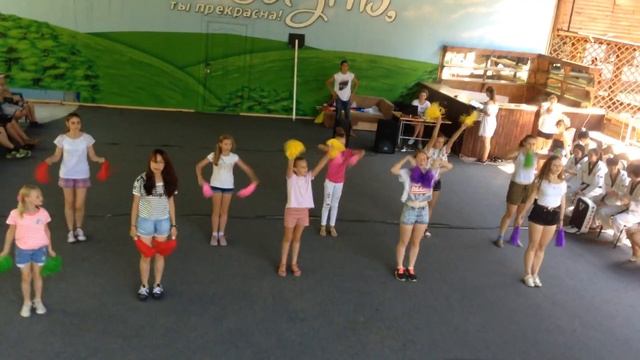 Детский лагерь "7 звёзд" 2016 Родительский день 4 смена. Черлидеры смотреть онлайн