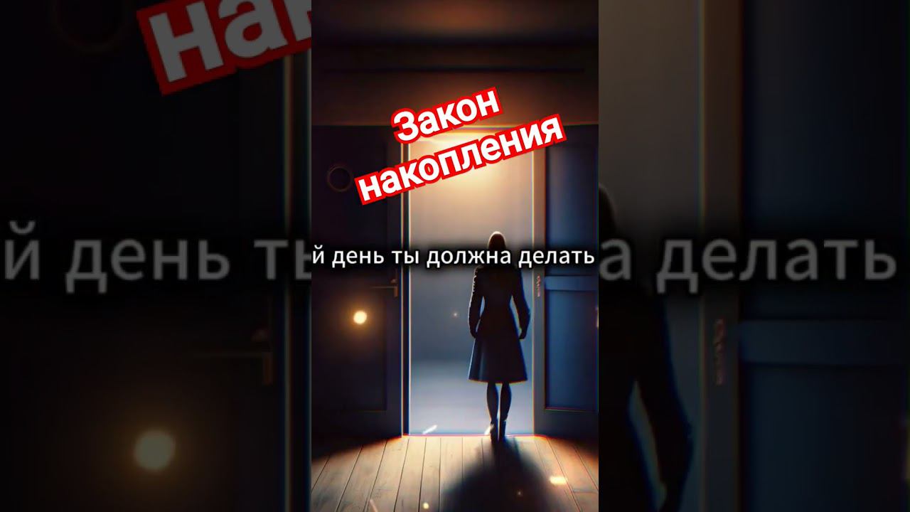 Закон накопления #метафизика #подсознание