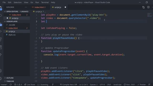 21 | #3 | How To Show The Progress Bar | Custom Video Player Using JavaScript | Web Diary смотреть онлайн