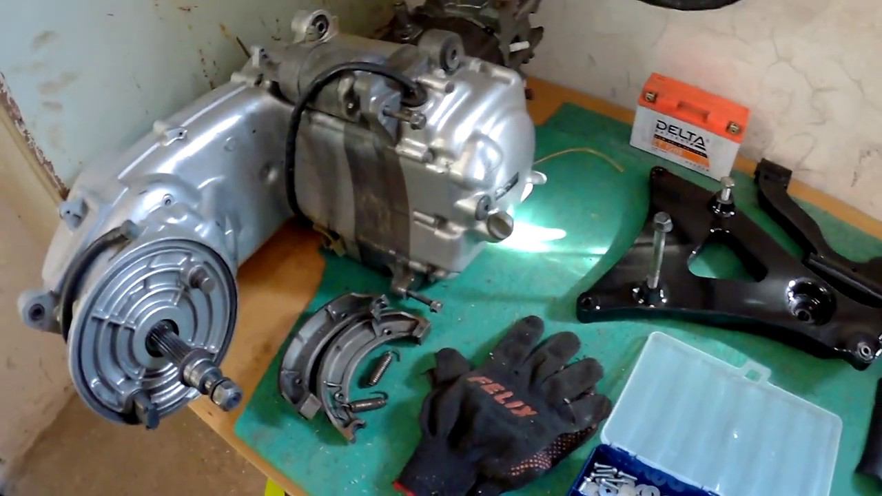 Сборка и первый запуск - Yamaha Majesty 250 (часть 11) смотреть онлайн