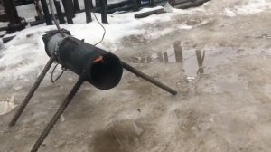 Автономная Дизельная печь  своими руками