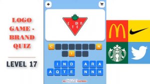 Logo Game - Brand Quiz Level 17 Walkthrough | SkillGameWalkthrough
