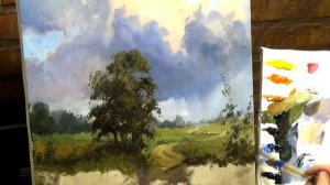 ЛЕТНИЙ ДЕНЬ. Как нарисовать летний пейзаж маслом. Полное видео