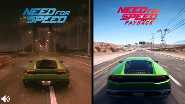 NFS 2015 Vs NFS PayBack Lamborghini Huracán Sound Comparison смотреть онлайн