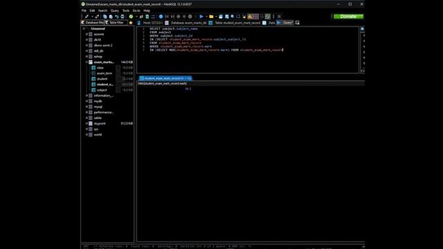 How to use SQL Functions and sub query such as maximum value & minimum value using the given data