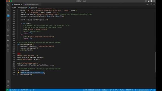 Exploit-DB - WordPress Plugin Elementor 3.6.2 - Remote Code Execution (RCE) (Authenticated)