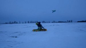 Как запускать кайт зимой (обучалка) суровая зима 2014