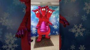 Ростовая кукла Змей Горыныч красный красивый трëхглавый)