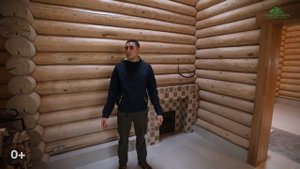 Комбинированная баня. Кирпич + бревно. СК Строим Дом Метчы.