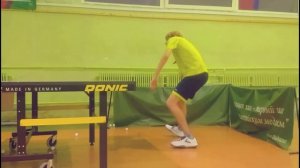 Тренировка с пушкой настольный теннис
