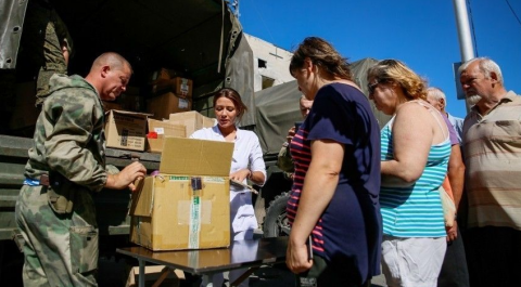 Российские военные доставили более 18 тонн лекарств в Херсонскую область