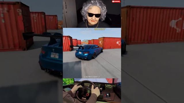 BMW Impossible Drift 😱😈 Real Granny 👵 #shorts