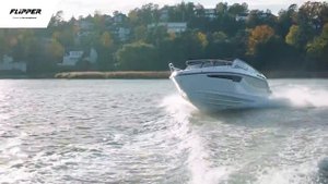 Flipper 900 DC катер с двумя каютами и подвесными двигателями | Yachts Expert
