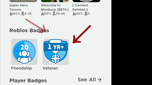 What is a veteran badge? the first to comment on this video gets robux!! смотреть онлайн