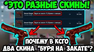 Зачем в КСГО Два Одинаковых Скина на Дигл - Буря На Закате?