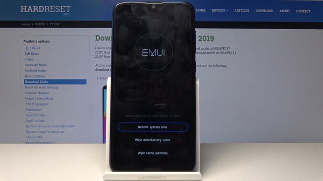 How to Wipe Cache Partition in HUAWEI Y7 2019 - Delete Cache Files