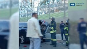 В калужских Анненках жестко столкнулись два автомобиля