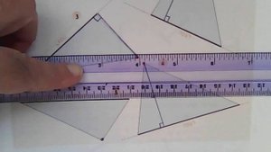 Построение перпендикуляра с помощью угольника