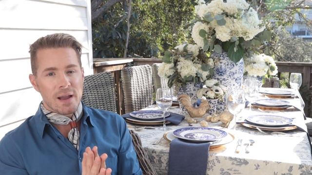 Blue & White Easter Table Setting смотреть онлайн