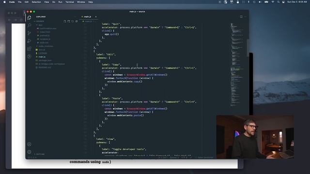 How to audit source code of proprietary Electron app