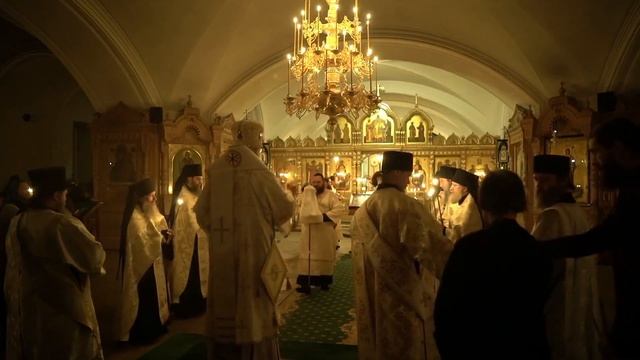 ВСЕНОЩНОЕ БДЕНИЕ в Валаамском монастыре - Богоявление (Крещение Господне). 2023.01.18