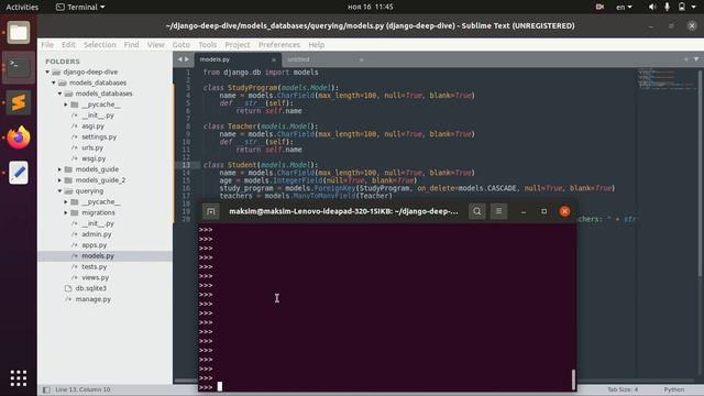 Django Full Course - 2.2 - Making queries. Querying and filtering related objects