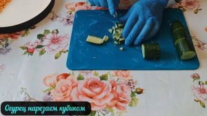 Картофель в беконе и салатик Радужный)