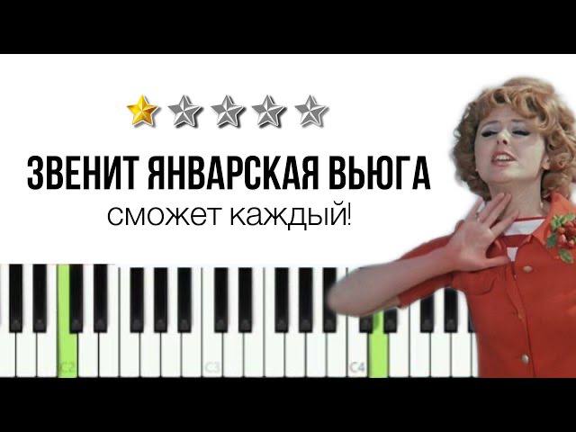 КАК ИГРАТЬ Звенит январская вьюга - разбираем песню АККОРДЫ и МЕЛОДИЯ