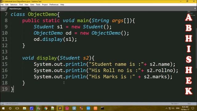 Methods in Java in Telugu Part 5 || Objects as parameter || Kotha Abhishek смотреть онлайн