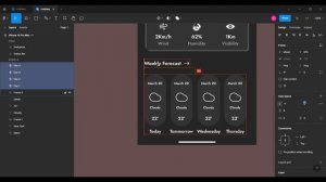 Weather Forecast App UI/UX Design in figma