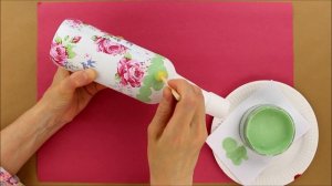 Decoration bottles idea - Decoupage bottle - Decoupage Tutorial - Decoupage for beginners