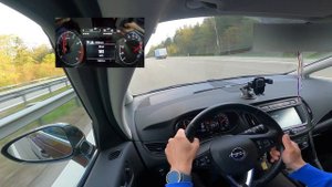 Zafira C 1.4 Turbo 140(?) Roadtrip Germany Autobahn No speed limits ⛽? #opel #zafira #cars #germany