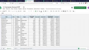 01. Google таблицы. Функции SEQUENCE, SPLIT, SORT, UNIQUE, FILTER.mp4