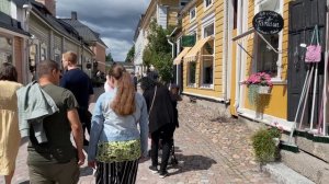 Finland Walks: Porvoo (Borgå). Picturesque small town, interesting history. Relaxing virtual walk.