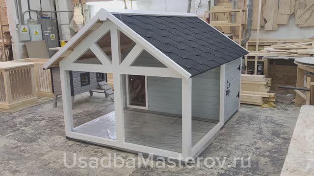 зимняя будка с навесом и подогревом Риччи. купить тёплую зимнюю будку с тамбуром смотреть онлайн