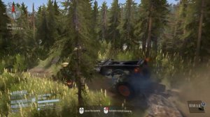 Spintires: MudRunner - KRAZ 260 Monster Truck Test on a Difficult Track