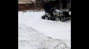 Самодельный минитрактор-переломка 4х4