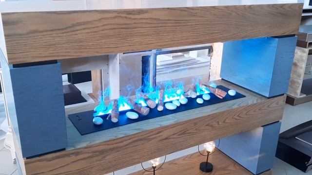 Логос 4х4 Сквозной камин 3D с эффектом живого пламени и увлажнения. Сделаем любой вариант смотреть онлайн