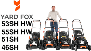 Обзор и сравнение на бензиновые газонокосилки Yard Fox 46SH, 51SH, 53SH HW, 55SH HW