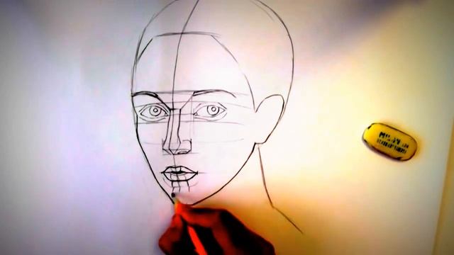 Уроки рисования!!! Как нарисовать ЛИЦО ЧЕЛОВЕКА карандашом №1 смотреть онлайн