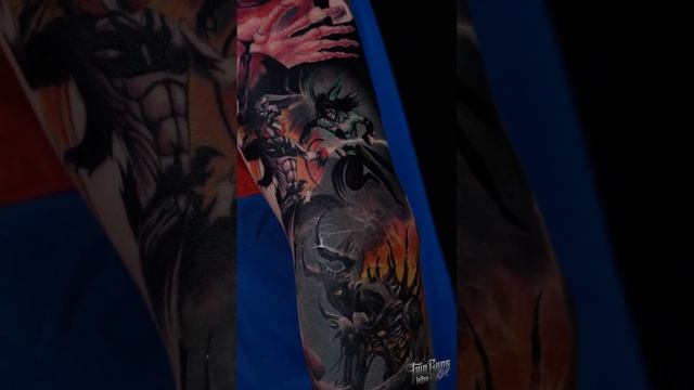 ☠️ Deathnote | Bleach | Anime Full Sleeve Tattoo #shorts