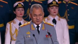 Министр обороны России генерал армии Сергей Шойгу поздравил военнослужащих