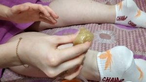 Паста для шугаринга.Собственного производства. Работа с пастой средней плотности