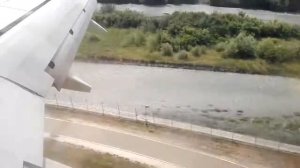 Посадка в аэропорту Сочи. Вид на олимпийский парк