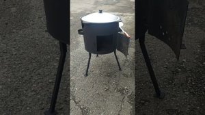 Казан чугунный с печкой. Комплект 12 литров. ПРОФЕССИОНАЛЬНЫЙ ОБЖИГ КАЗАНА, ЧТОБЫ ГОТОВИТЬ СРАЗУ.