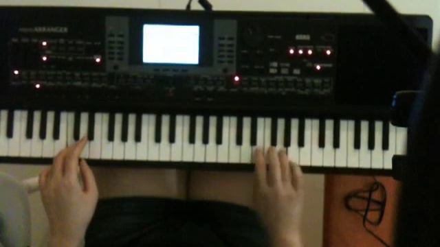 Improvising with Korg microArranger's Distortion Guitar sound смотреть онлайн