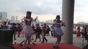 EOY 2012 @ Marina Barrage: Kira Candy Suzume & Natsumi Dance Performance
