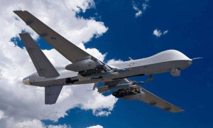 Последнее видео с американского беспилотника MQ-9 Reaper,перед падением его в море