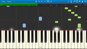 Лезгинка - Грузинский народный танец (на пианино Synthesia)
