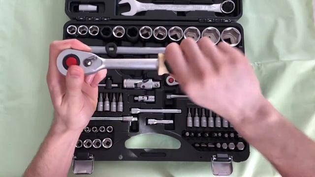 Набор ручного инструмента ROCKFORCE 82 предмета. ОБЗОР.